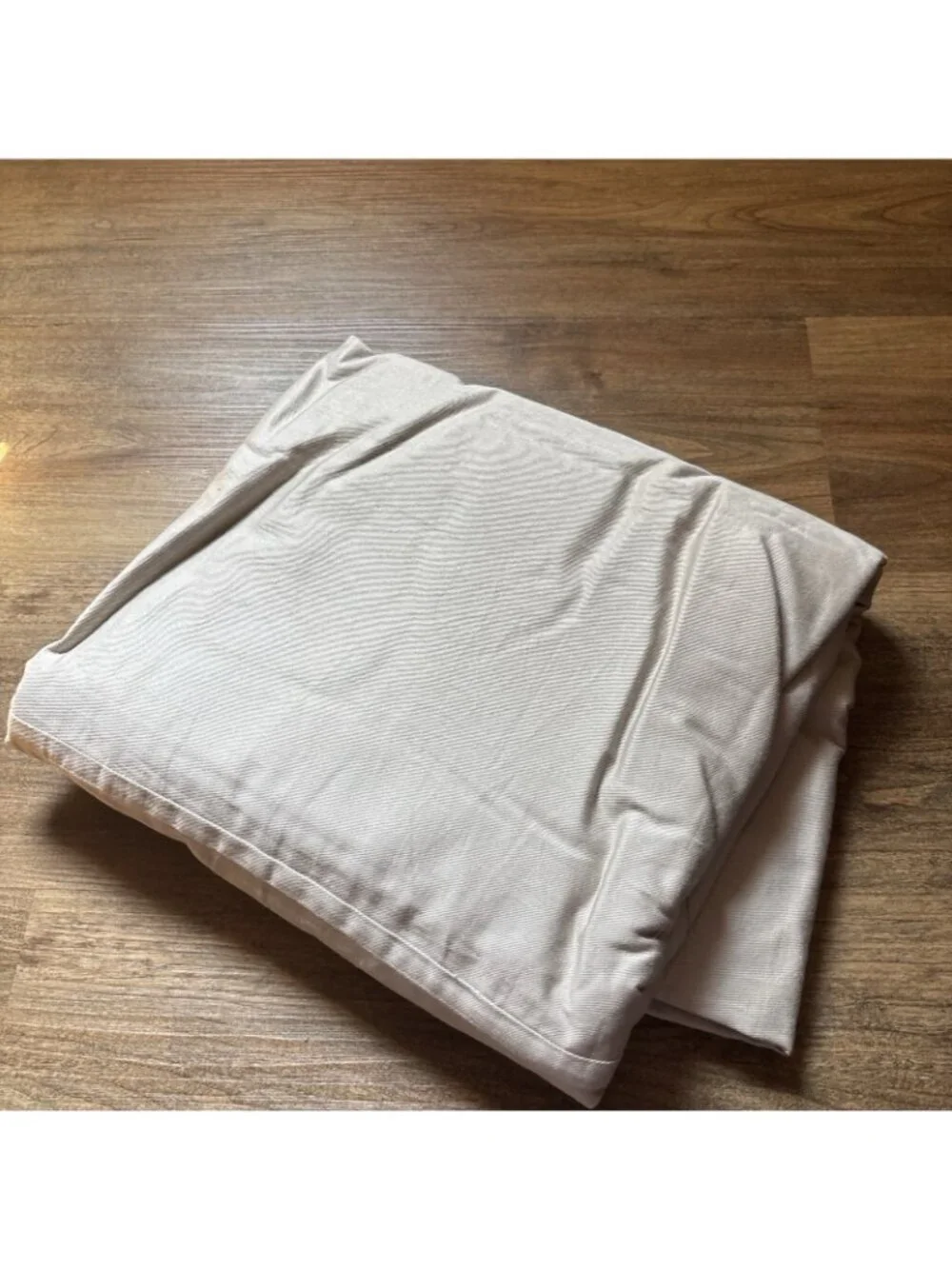 Pier One Classic Twill Bedding Set Coverlet Tan 100% Cotton 90 X 94 2 Shams